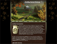 Tablet Screenshot of hobbyfarmpottery.com